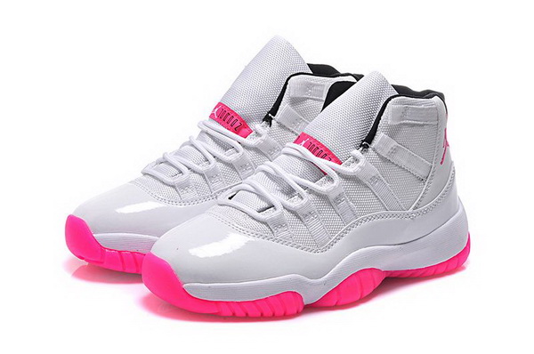 Womens Jordan 11 GS White Pink