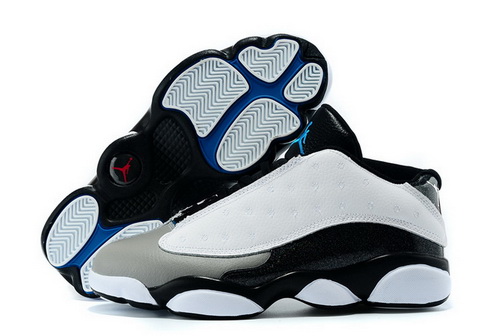 Air Jordan 13 Shoes 2015 Mens Low White Grey Black