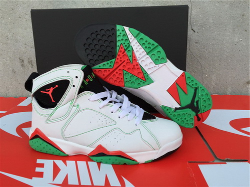 Air Jordan 7 Shoes 2015 Womens White Green Red