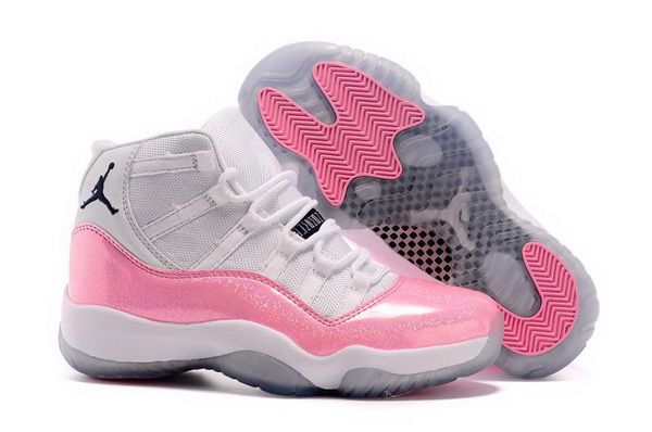 2015 Air Jordan 11 GS Custom White And Pink 11s Girls For Sale