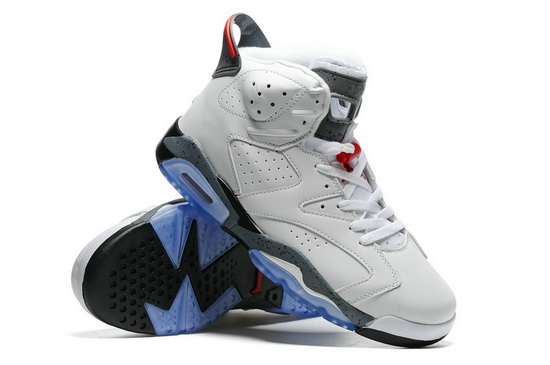 Air Jordan 6 Retro Men Shoes Classic White Blue