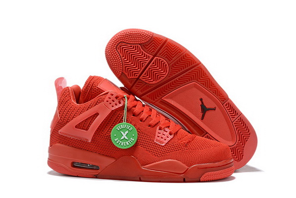 Air Jordan 4 Retro Weaving Red Men Shoes