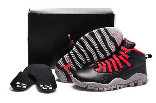 Air Jordan 10 Shoes 2015 Womens Bulls Over Broadway Black Red