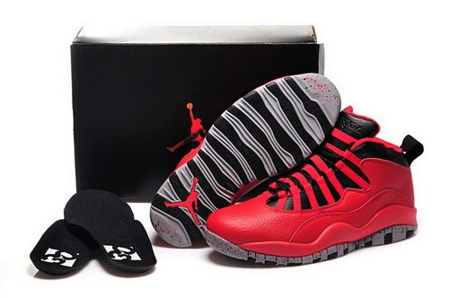 Air Jordan 10 Shoes 2015 Womens Bulls Over Broadway Red Black