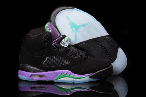 Air Jordan 5 V Shoes 2013 Womens Black Purple