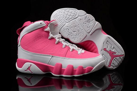 Air Jordan 9 Women Shoes Pink