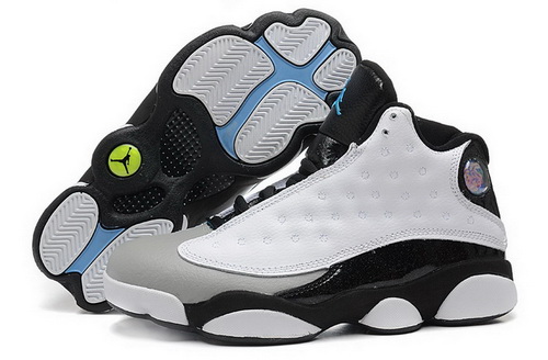 Air Jordan 13 Shoes 2015 Womens Count White Grey Black