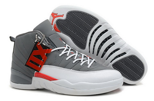 2013 New Air Jordan 12 XII Shoes Shoes Top Quality Grey White Sale