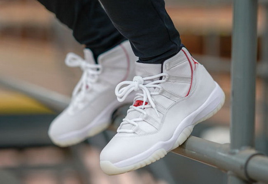 Air Jordan 11 Platinum Tint Men Shoes