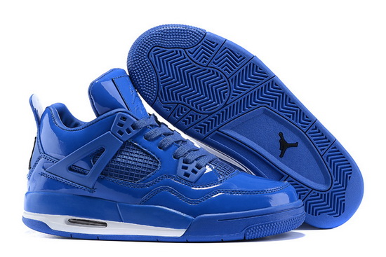 Air Jordan 4 Mirror Men Shoes Blue White