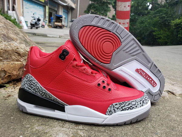 Air Jordan 3 Retro Bulls Red Men Shoes