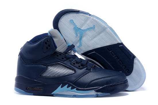 Air Jordan 5 Men Shoes Navy