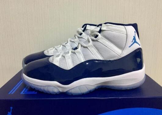 Air Jordan 11 Middle Night Blue Men Shoes