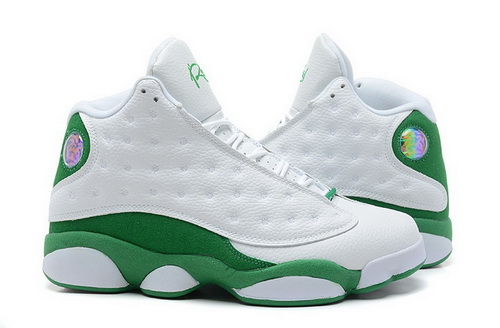 Air Jordan 13 Shoes 2013 Mens Grade AAA White Green