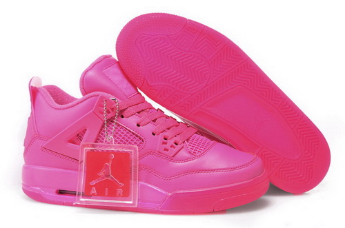 Air Jordan 4 Shoes 2015 Womens All Pink