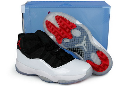 Air Jordan 11 Shoes 2013 Mens Summer Crystal Transparent Packaging Black White Red