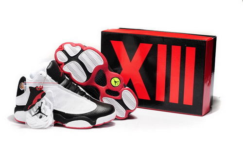 2013 New Air Jordan 13 Shoes DMP White Black Red Shoes Online