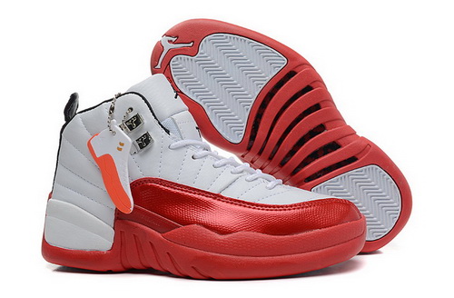 Air Jordan 12 Shoes 2014 Womens White Red