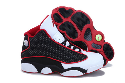 Air Jordan 13 Shoes 2013 Womens Black White Red