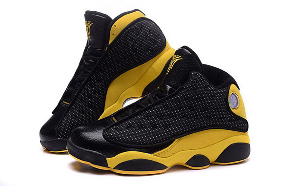 Air Jordan 13 Retro Carmelo Anthony Men Shoes Black Yellow