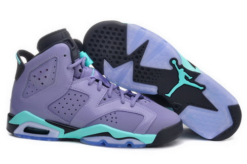 Air Jordan 6 Shoes 2014 Womens Grey Green Black