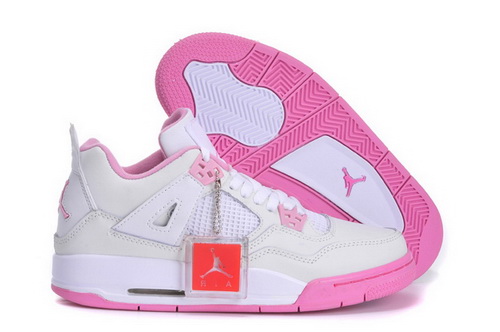 Air Jordan 4 Shoes 2013 Womens White Pink