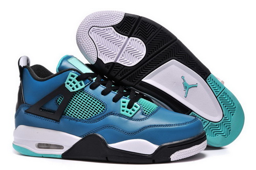 Air Jordan 4 Shoes 2014 Womens Couples Version Jade Black