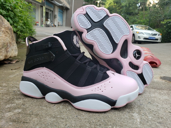 Air Jordan 6 Retro 6 Rings Women Shoes Black Pink