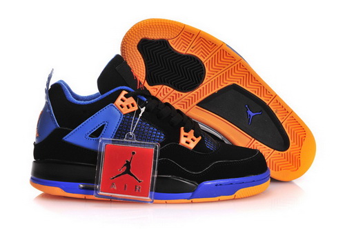 Air Jordan 4 IV Shoes 2013 Womens Black Blue Orange