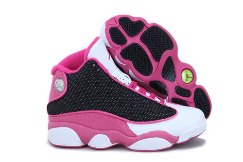 Air Jordan 13 Shoes 2013 Womens Black Pink