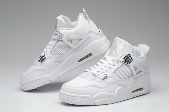 Air Jordan 4 Men Shoes All White