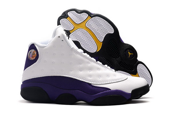 Air Jordan 13 Retro Men Shoes White Purple