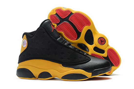 Air Jordan 13 Retro Men Shoes Yellow Black