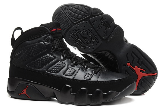 Air Jordan 9 Women Shoes Black