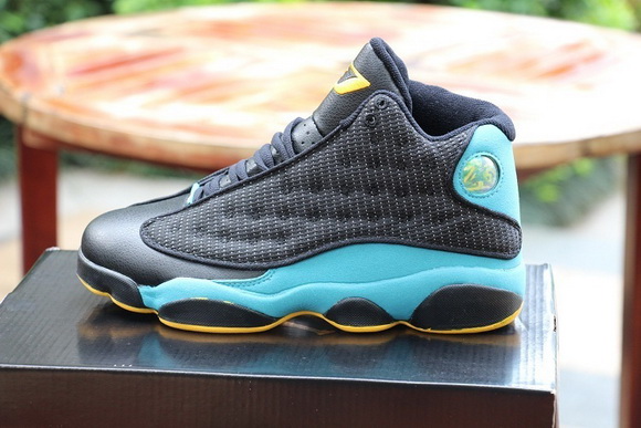 Air Jordan 13 Retro New Orleans Hornets Men Shoes Team Colour Black