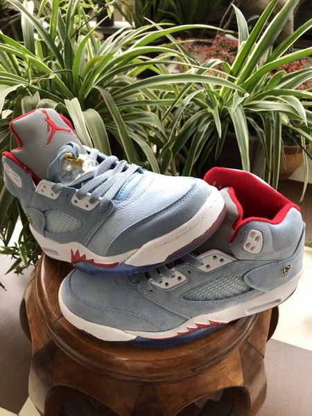 Air Jordan 5 Retro 2019 New Blue Men Basketball Shoes