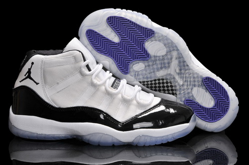 Air Jordan 11 XI Shoes 2013 Mens Grade AAA White Purple Shoes