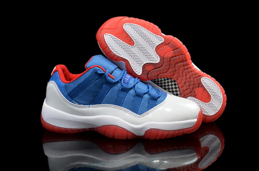 Air Jrodan 11 Retro 2015 Low Cut Men Shoes Blue White Red