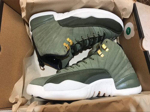 Air Jordan 12 Retro Army Green Men Shoes