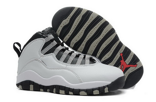 Air Jordan 10 Shoes 2015 Womens White Grey Black