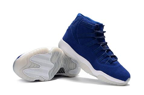 Air Jordan 11 Retro Blue Skin Men Shoes