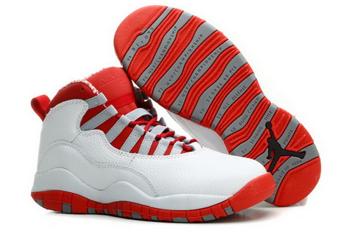 Air Jordan 10 Shoes 2014 Womens White Red