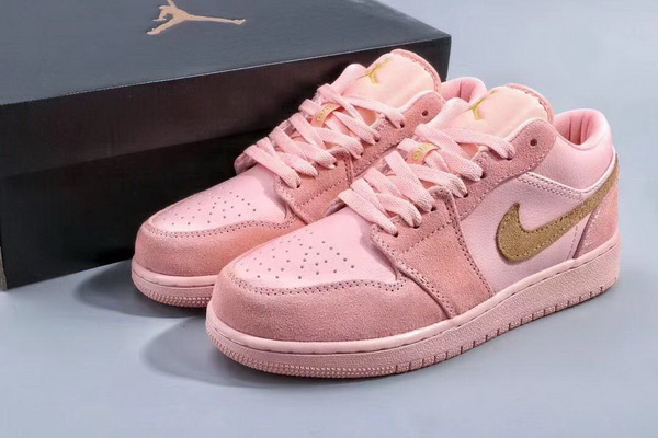 Air Jordan 1 Retro Pink Low Cut Women Shoes