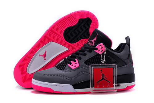 Air Jordan 4 Shoes 2015 Womens GS Hyper Pink