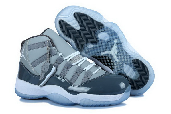 Girls Nike Air Jordan 11 GS Medium Grey White Cool Grey Womens Size