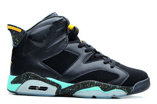 Air Jordan 6 Shoes 2014 Womens Grade AAA Black Jade