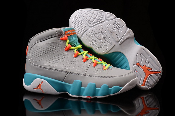 Air Jordan 9 Women Shoes Grey