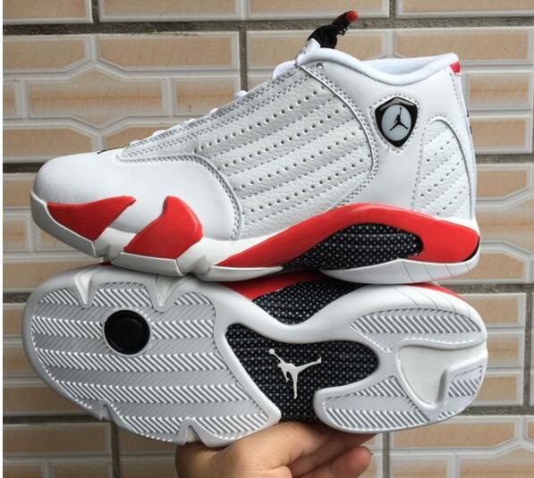 Air Jordan 14 Retro White Red Men Shoes