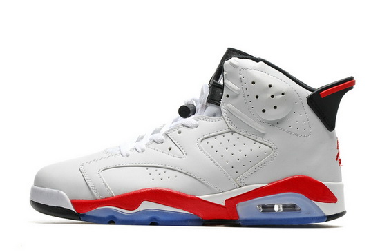 Air Jordan 6 Retro Men Shoes White Red Blue