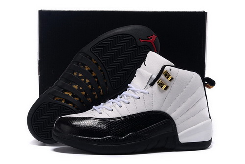 Air Jordan 12 Shoes 2015 Mens Classical White Black